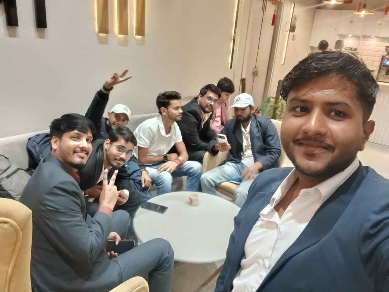 ANON INDIA advisors taking a break in the carnival lounge
